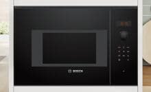 Bosch BFL523MB1F Serie 4 Einbau-Mikrowelle, 800 W, 21l, AutoPilot 7, Reinigungsunterstützung, schwarz