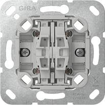 Gira 386700 Wipptaster-Einsatz ohne Befestigungskrallen, 1-polig, 10A, 250V