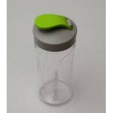 DOMO DO492BL-BM Trinkflasche, 400 ml, transparent