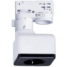 ERCO 79023000 3Phasen Adapter mit Steckdose, weiß