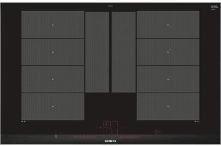 Siemens EX875LYC1E iQ700 Autarkes Induktionskochfeld, Glaskeramik, 80 cm breit, Facetten-Design