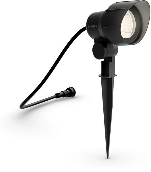Philips Bodenspots/Erdspieße, 6W, 12V, 600lm, 2700K, schwarz (929003261301)