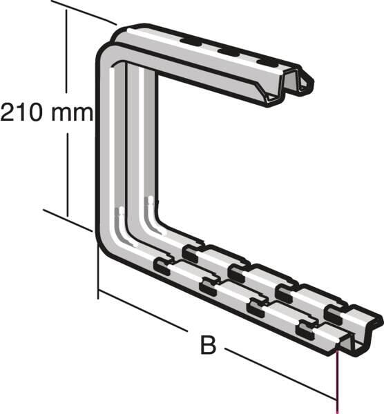 Legrand Deckenkonsole CSNC 300 GS, 700N, sendzimiverzinkt (CM556330)