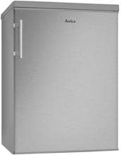 Amica KS361115E Standkühlschrank, 60cm breit, 136l, Automatische Abtauung, LED-Beleuchtung, Gefrierfach, Edelstahloptik
