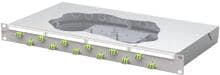 METZ CONNECT OpDAT fix2 Patchfeld splice12xLC-D OM5, grau ( 1504587M12-F )