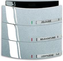 Busch Jaeger 6320/30-83 Bedienelement 3/6-fach, mit Infrarotschnittstelle  Busch-triton®, KNX System, Alusilber (2CKA006320A0017)