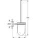 GROHE BauCosmopolitan Toilettenbürstengarnitur, Glas/Metall, chrom (40463001)