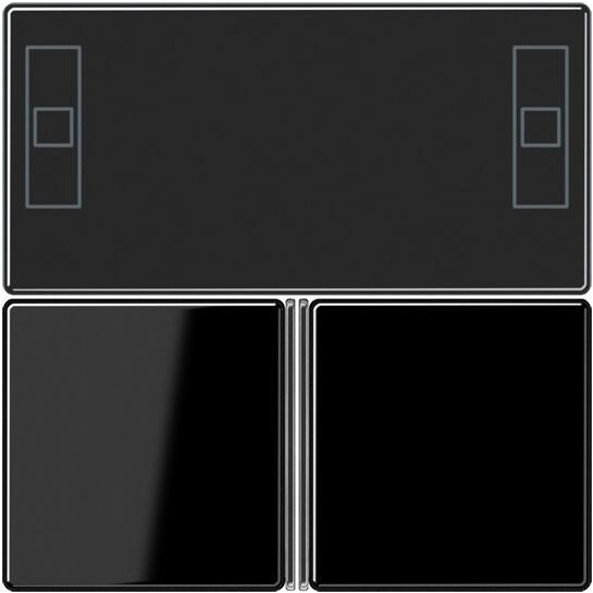 Jung A4093TSASW Tastensatz komplett, schwarz
