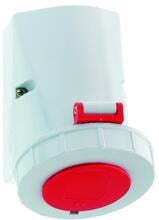 Bals Bals Wandsteckdose, 32A, 5p, 400V, 6h, IP67, Gehäusegröße 126x83mm, rot (1155)
