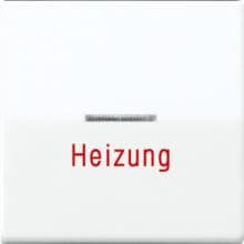 Wippe mit Lichtleiter und Aufschrift "Heizung", Alpinweiß, AS 500, Jung AS591HWW