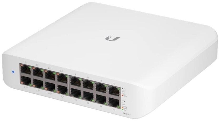 Ubiquiti UniFi Switch Lite 16 PoE, 45 Watt, Weiß (USW-Lite-16-POE)