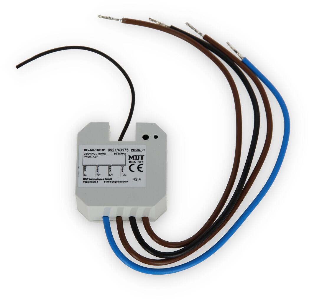 MDT RF-JAL1UP.01 KNX RF+ Funk Jalousieaktor 1-fach, Unterputzgerät, 230VAC, 10A