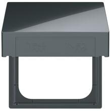 Busch-Jaeger 2518-WD-81 Zwischenring mit Klappdeckel für Zentralscheiben, Busch-balance® SI, anthrazit (2CKA001719A0217)