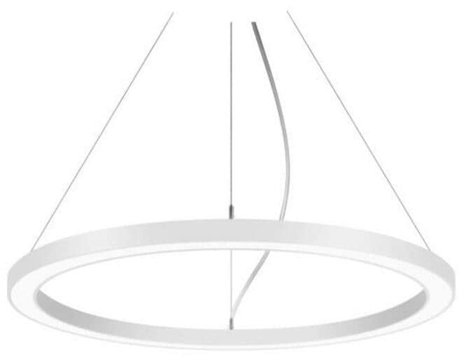 Brumberg BIRO CIRCLE LED-Pendel-Ringleuchte, D=450mm, H=50mm, 53W, 7216lm, 2700-6500K, direkt/indirekt, Tunable White/RGBW Casambi dimmbar, weiß (1385