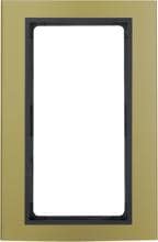 Berker 13093016 Rahmen mit großem Ausschnitt, B.3, Alu, gold/anthrazit