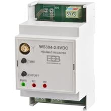 Elektrobock WS304-2 5VDC Empfänger an eine DIN-Leiste, 2- kanaliger, Weiß