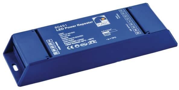 Rutec 80491 LED Power Repeater 240W/12V 480W/24V für Vardaflex mehrfarbig 4-Kanal