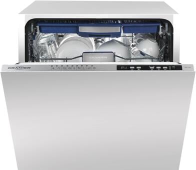 Oranier 7592 84 Vollintegrierter Geschirrspüler, 60 cm breit, 12 Maßgedecke, Aquastop, 9 Spülprogramme