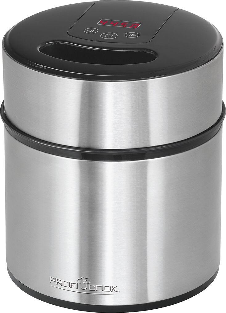 Proficook PC-ICM 1140 Eiscreme-Maker, 1800 ml, Timer, Touch-Bedienung, inox (501140)