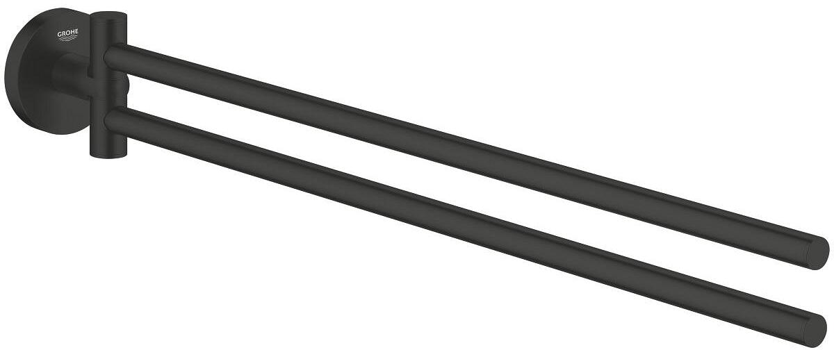 GROHE Start Doppel-Handtuchhalter, 439 mm, Quickfix, mattschwarz (411832430)