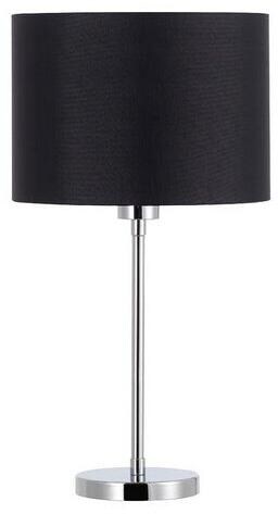 Brumberg Tischleuchte, mit Stoffschirm chrom / Schirm schwarz (58107020)