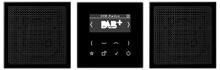 Jung DABLS2SW Smart Radio DAB+ Set Stereo, 2 Lautsprecher, schwarz
