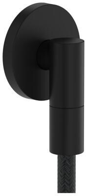 hansgrohe FixFit Fine S Wandanschluss mit Rückflussverhinderer, Metall, Rückflussverhinderer, Mattschwarz, (28882670)