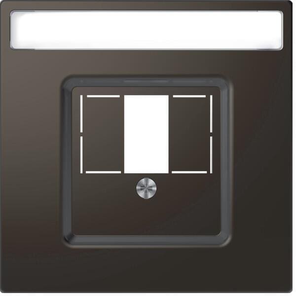 Merten Zentralplatte mit rechteckigem Ausschnitt und Schriftfeld, System Design, Anthrazit (MEG4250-6034)