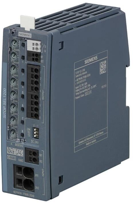 Siemens 6EP4438-7FB00-3DX0 SITOP SEL1200 Selektivitaetsmodul 8-kanalig schaltende Charakteristik Eingang: DC 24 V/60 A Ausgang: DC 24 V/8 x 10 A