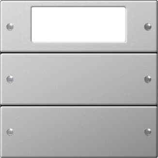 Gira 2142601 Wippenset 2fach Plus, Edelstahl