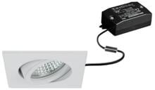 Brumberg TIRREL-S LED-Einbaustrahlerset mit LED-Modul und Konverter schaltbar, 6W, 3000K, quadratisch, schwenkbar