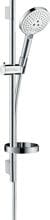 hansgrohe Raindance Select S Duschset 120 3 Strahlarten mit Duschstange 65 cm und Seifenschale, Messing, 15 l/min, 125 mm