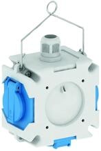 Bals Kreuzverteiler, 3xSCHUKO-Steckdosen, 16A, 230V, IP44 (54801)