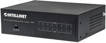 Intellinet 8-Port Gigabit PoE+ Switch VLAN 60W, schwarz (561204)