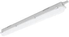 Fluolite LED Feuchtraum-Wannenleuchte, mit integrierter Durchgangsverdrahtung, 4000K, 4600lm, 33W, Opal, grau (63246135)