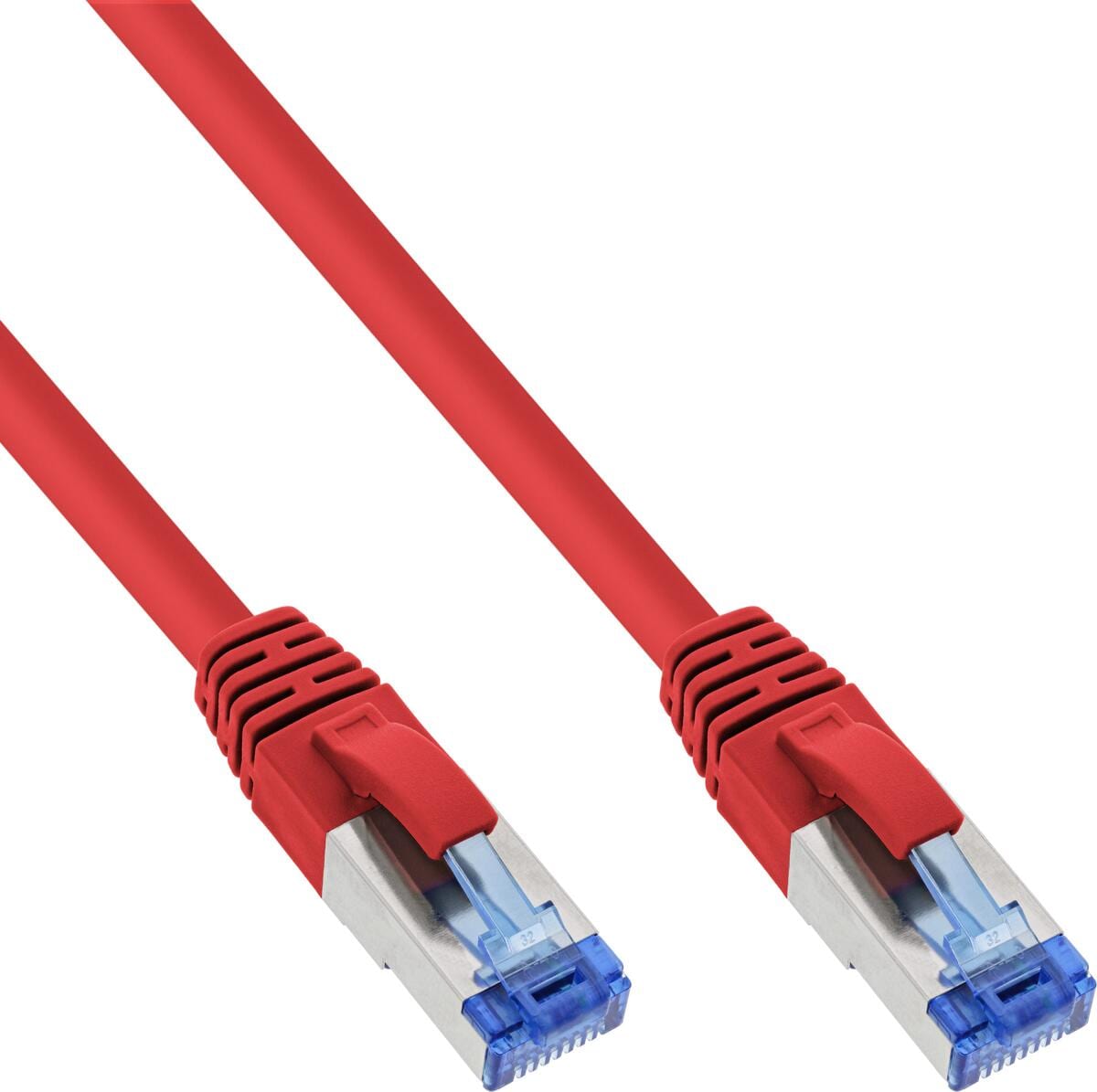 InLine Patchkabel, S/FTP (PiMf), Cat.6A, halogenfrei, rot, 7,5m (76807R)