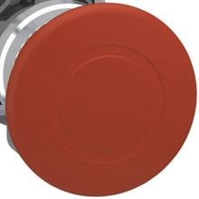 Schneider Electric XB4BT845 Pilzdrucktaster, Zugentriegelung, Metall, 22 mm, rot