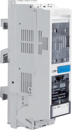 Hager LT0057 Sicherungslasttrennschalter LT NH000/60mm 100A, Rahmenklemme 50mm², Abgang oben