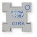 Gira 049708 LED-Beleuchtungselement, 230 V~, 0,8mA, blau