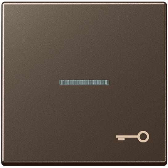 Jung A 590 KO5 T MO Wippe, mit Symbol "Tür", mit Lichtleiter, mokka