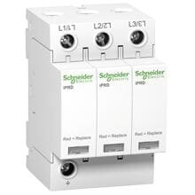 Schneider Electric Überspannungsableiter, iPRD40r, Typ 2, Steckbare Schutzmodule, 3P, Imax 40kA (A9L40301)