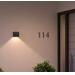 Philips Hue White & Color Ambiance Resonate Outdoor Wandleuchte, 8W, 350lm, 2700K, schwarz (929003553001)