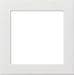 Gira 0282112 Zwischenplatte mit quadratischem Ausschnitt für Geräte mit Abdeckung (50x50mm), Flächenschalter, reinweiß glänzend