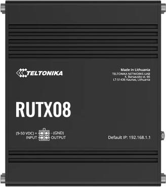 Teltonika RUTX08 Ethernet Router, Quad-Core-CPU und 256 MB RAM (RUTX08000000)