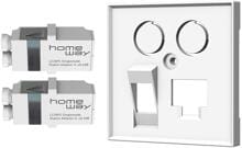 HOMEWAY HW-OFKSE55RWG Fiber Set one.fiber, reinweiß