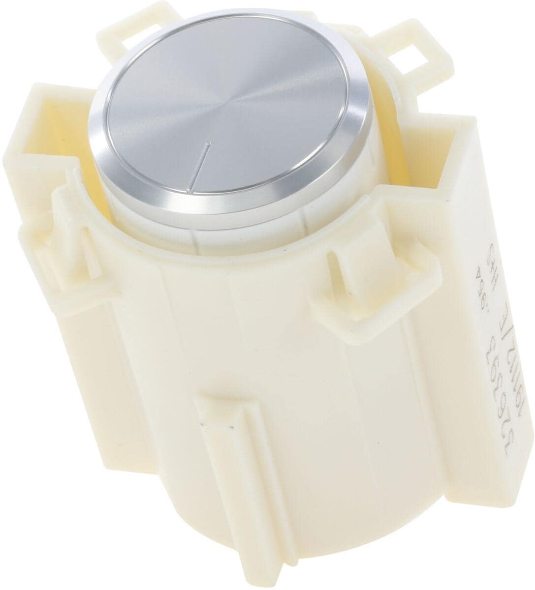 Bosch Siemens 00612496 Drehgriff-Backofen, weiß / Deckel Alu,, mit Schaltergriffaufnahme