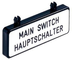 Siemens 3LD92861A Zusatzschild Deutsch/Englisch