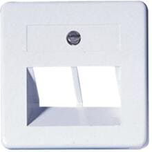 OPUS 1 Abdeckung für ISDN/DATEN-Anschlussdosen, 2-fach, reinweiß (560.452.02)