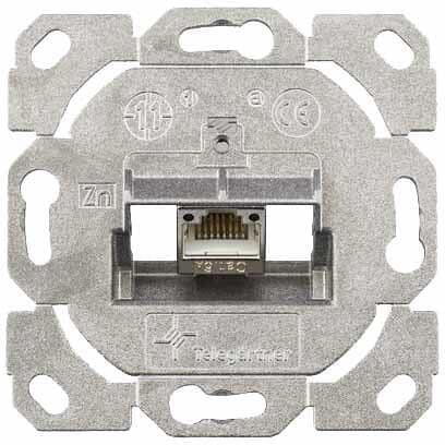 Telegärtner Modulaufnahme AMJ-SL, 1fach, UP/0, flex mit 1AMJ-SL, Cat.6a (100022984)
