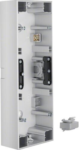 Berker 10537003 Aufputz-Gehäuse, 3fach waagerecht, K.5, alu matt, lackiert